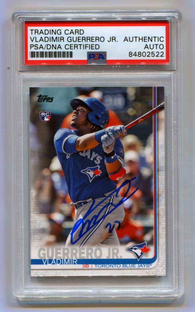 Vladimir Guerrero Jr 2019 Topps Series 2 No Number NNO RC Signed PSA Auto-Powers Sports Memorabilia