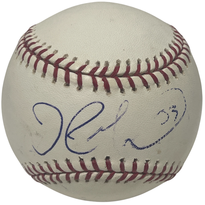 John Maine Signed ROMLB Baseball New York Mets LSCM Authenticated-Powers Sports Memorabilia