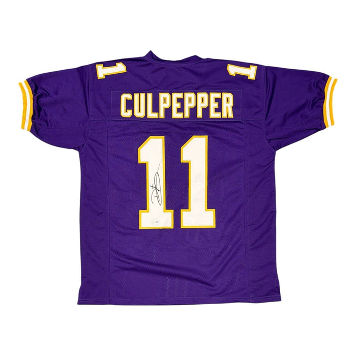 Daunte Culpepper Signed Custom Jersey JSA Witness Authenticated-Powers Sports Memorabilia