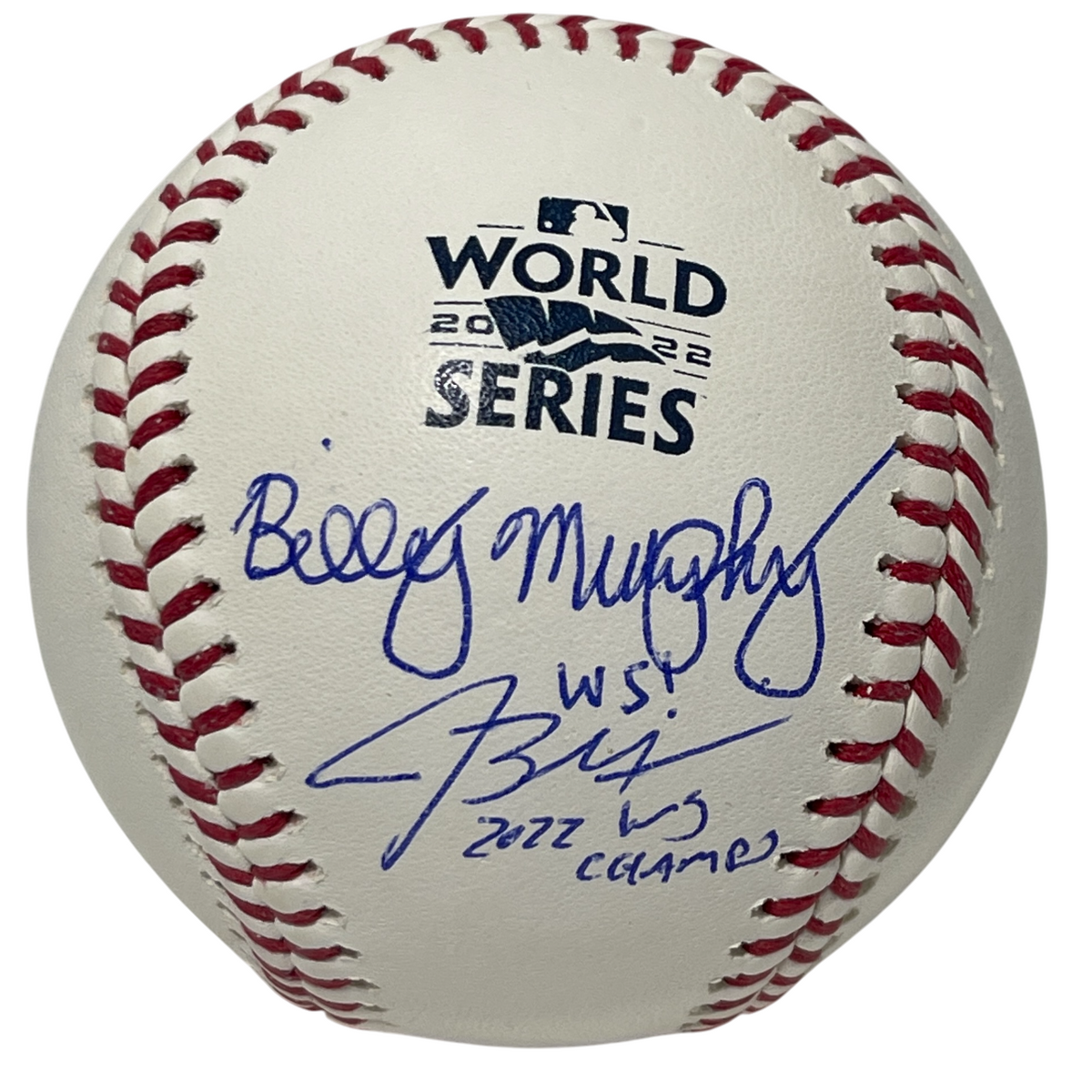 Bill Murphy & Josh Miller Dual Signed Auto 2022 World Series Baseball PSA COA-Powers Sports Memorabilia
