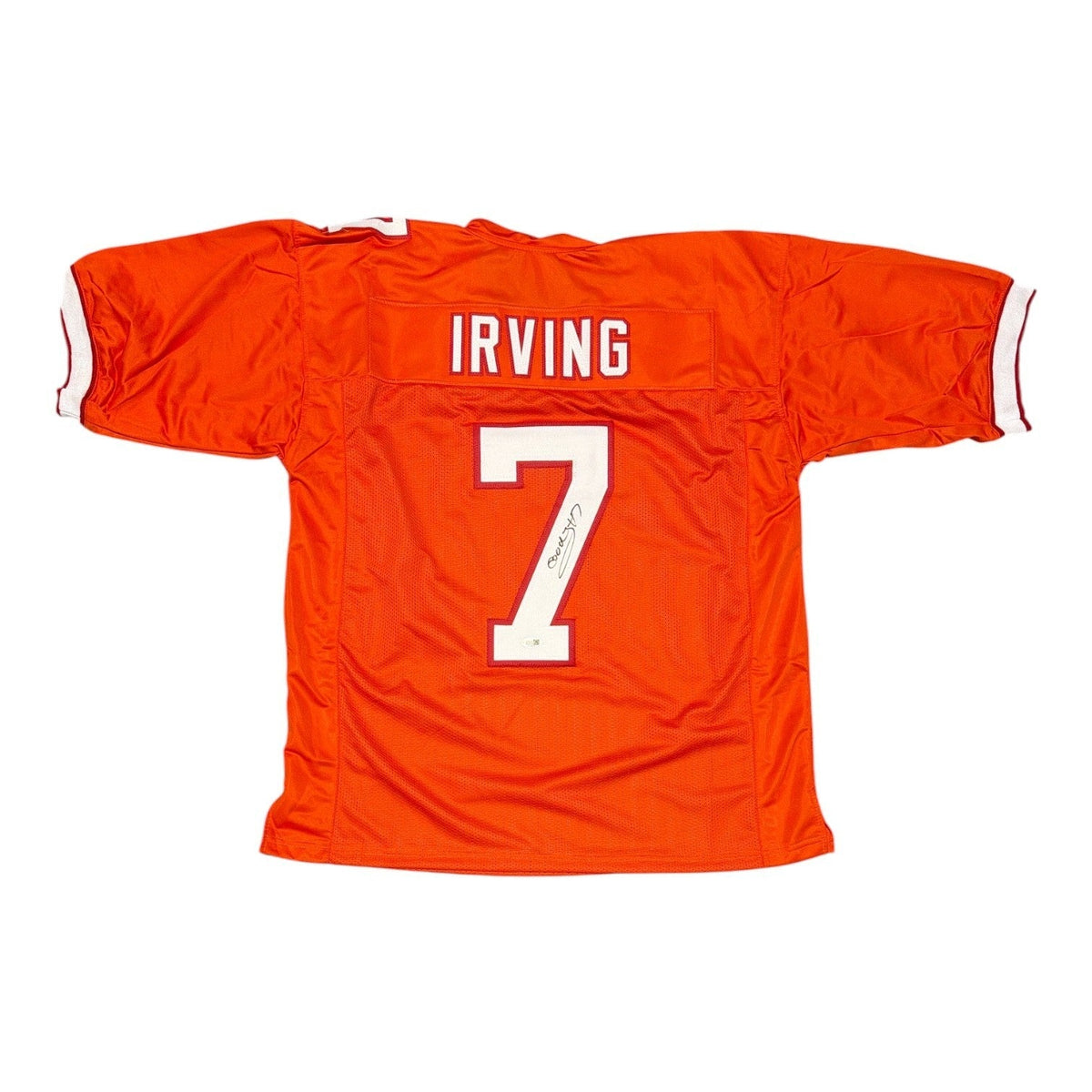 Bucky Irving Signed Orange Custom Jersey JSA Witness Authenticated-Powers Sports Memorabilia