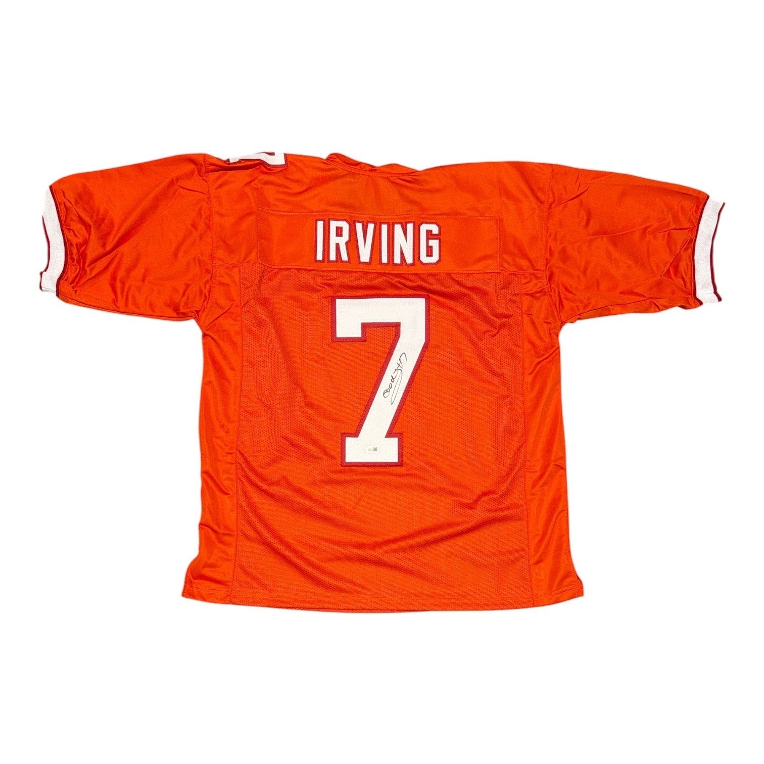 Bucky Irving Signed Orange Custom Jersey JSA Witness Authenticated-Powers Sports Memorabilia