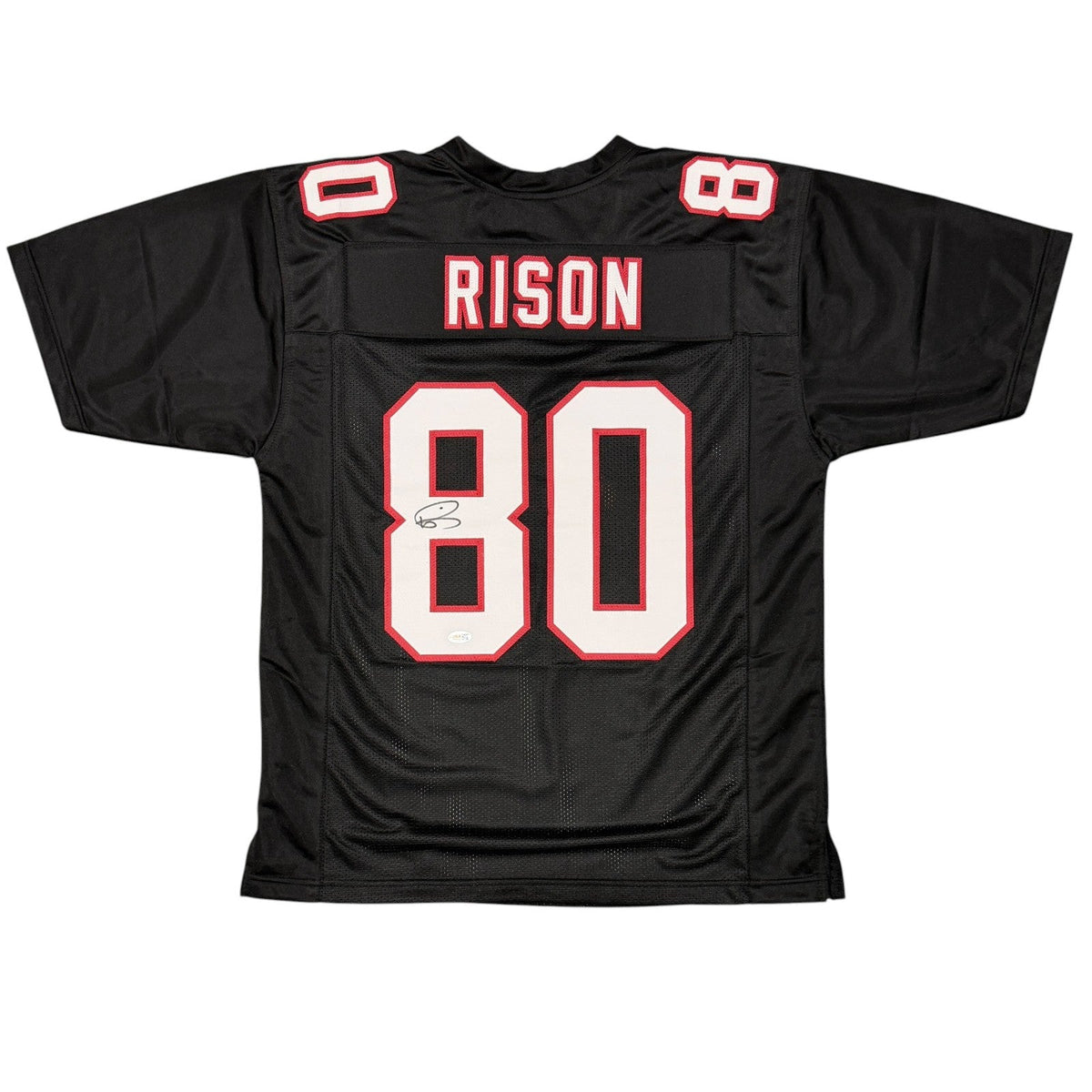 Andre Rison Signed Autographed Atlanta Falcons Custom Jersey JSA Witness COA-Powers Sports Memorabilia