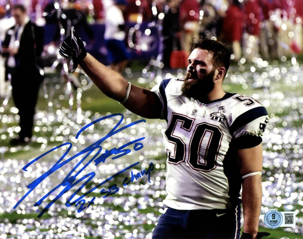 Rob Ninkovich Signed Patriots 8x10 w/ 2x SB Champ Beckett Witness Authenticated #1-Powers Sports Memorabilia