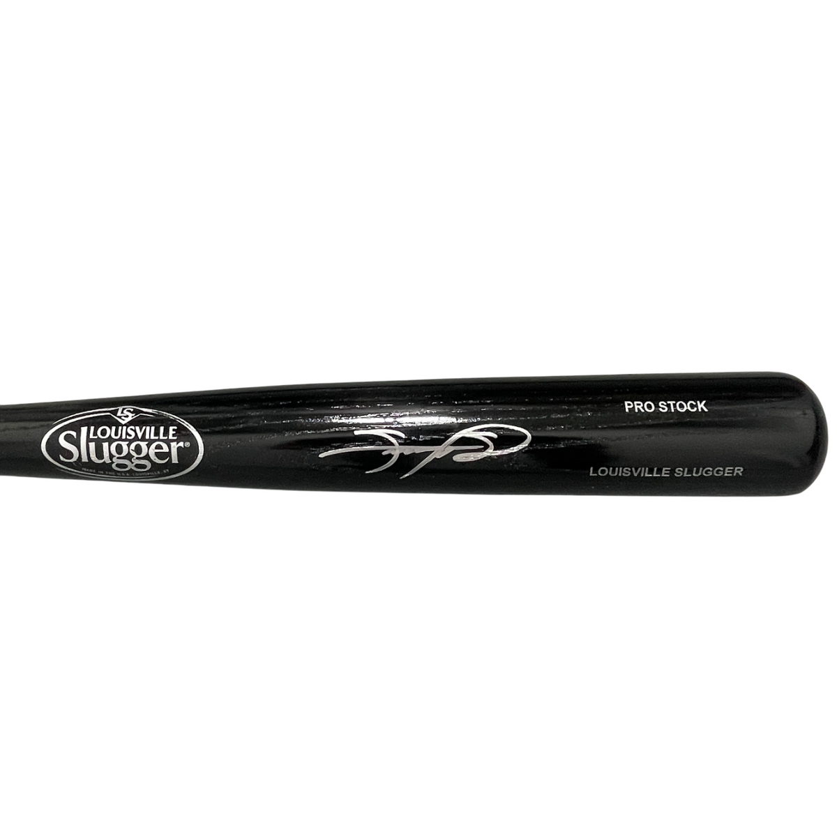 Sammy Sosa Signed Black Louisville Slugger Baseball Bat Beckett Witness Authenticated-Powers Sports Memorabilia