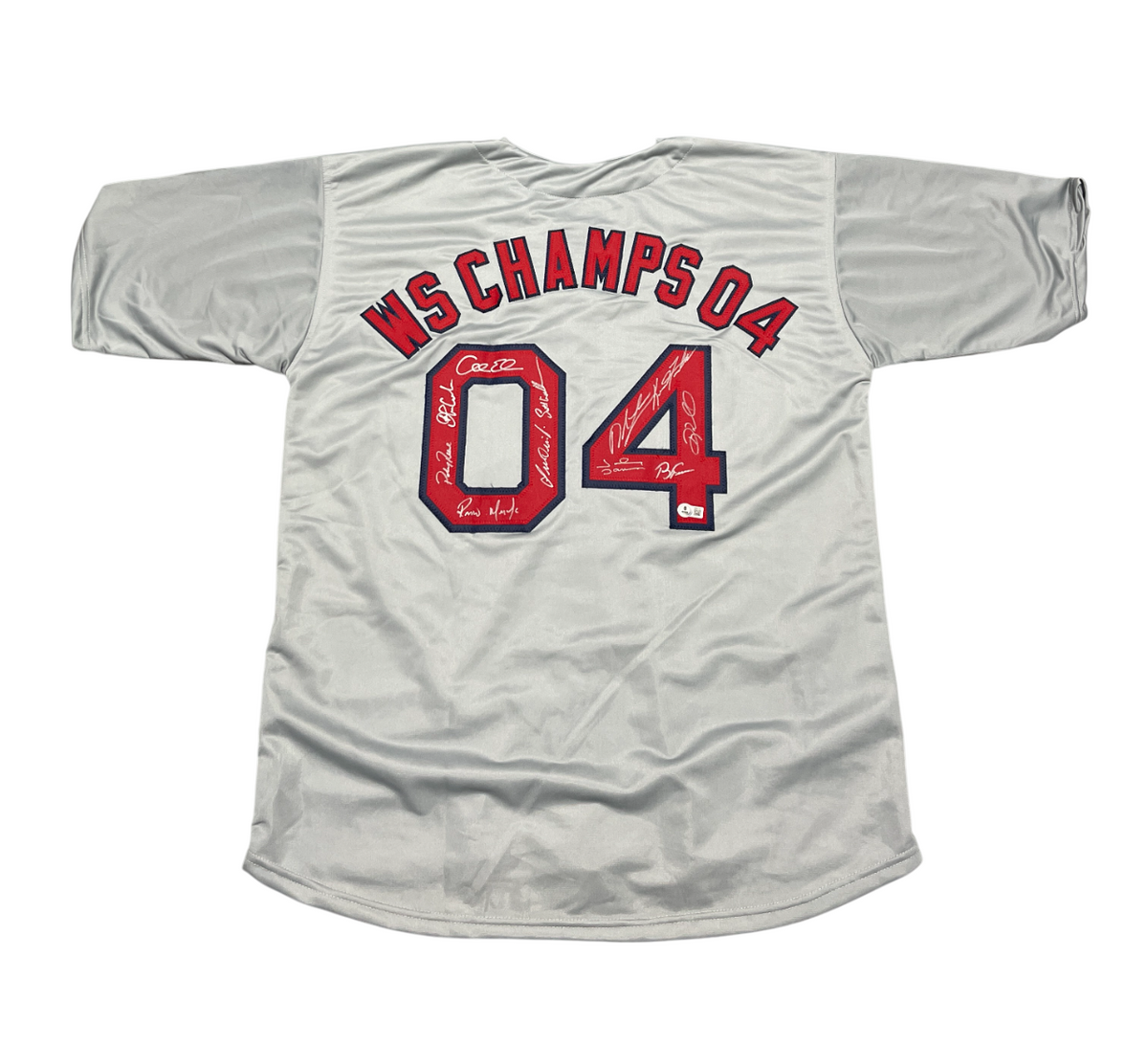2004 Team Signed Custom Jersey w/ 11 Sigs Beckett BAS Wit Authenticated-Powers Sports Memorabilia