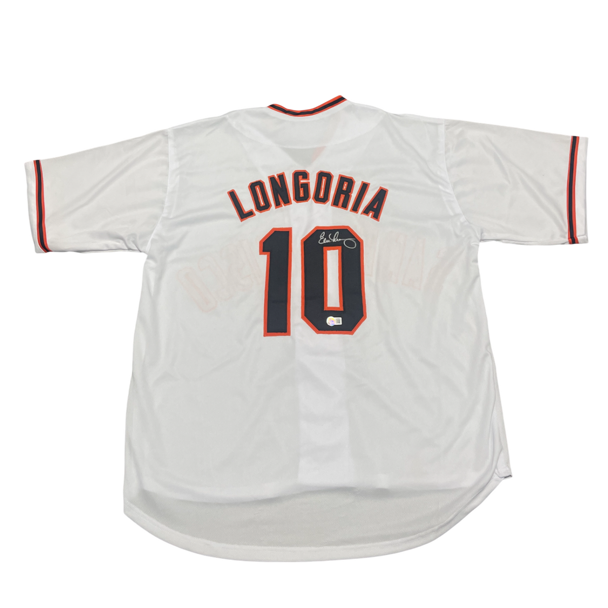 Evan Longoria Signed San Francisco Giants Custom Jersey Beckett BAS COA-Powers Sports Memorabilia