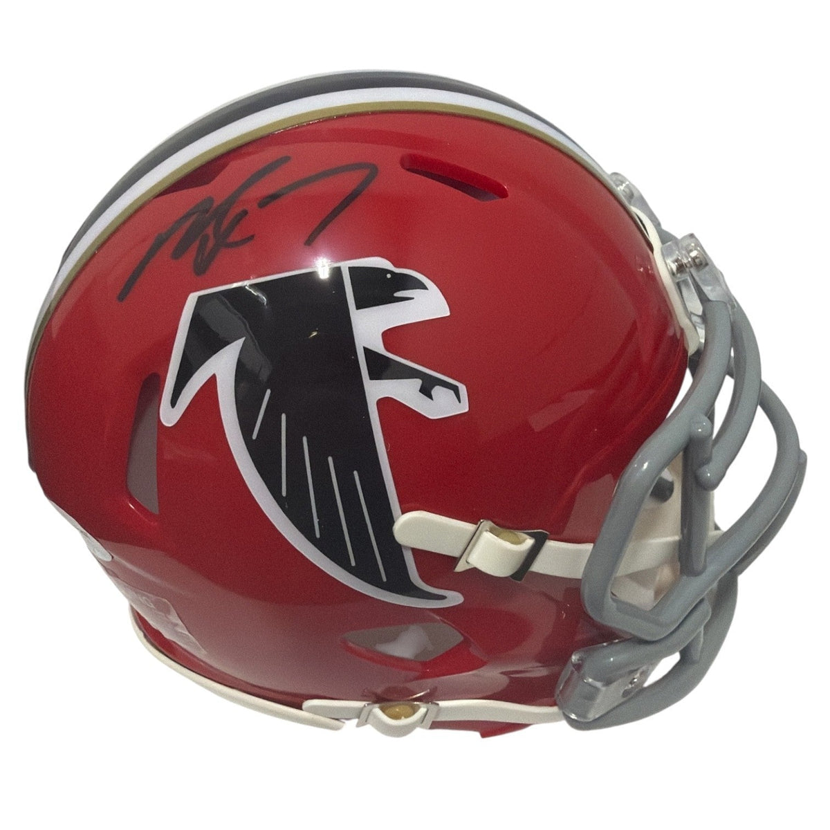Michael Vick Signed Atlanta Falcons TB Red Mini Helmet JSA Witness COA-Powers Sports Memorabilia