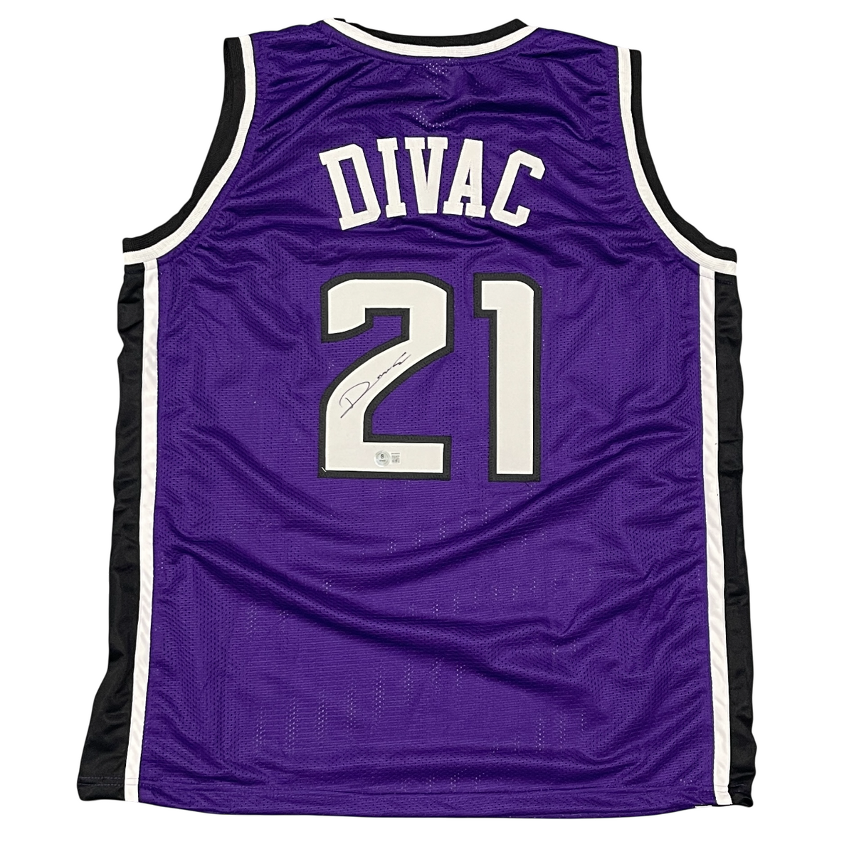 Vlade Divac Signed Custom Jersey Beckett Witness Authenticated-Powers Sports Memorabilia