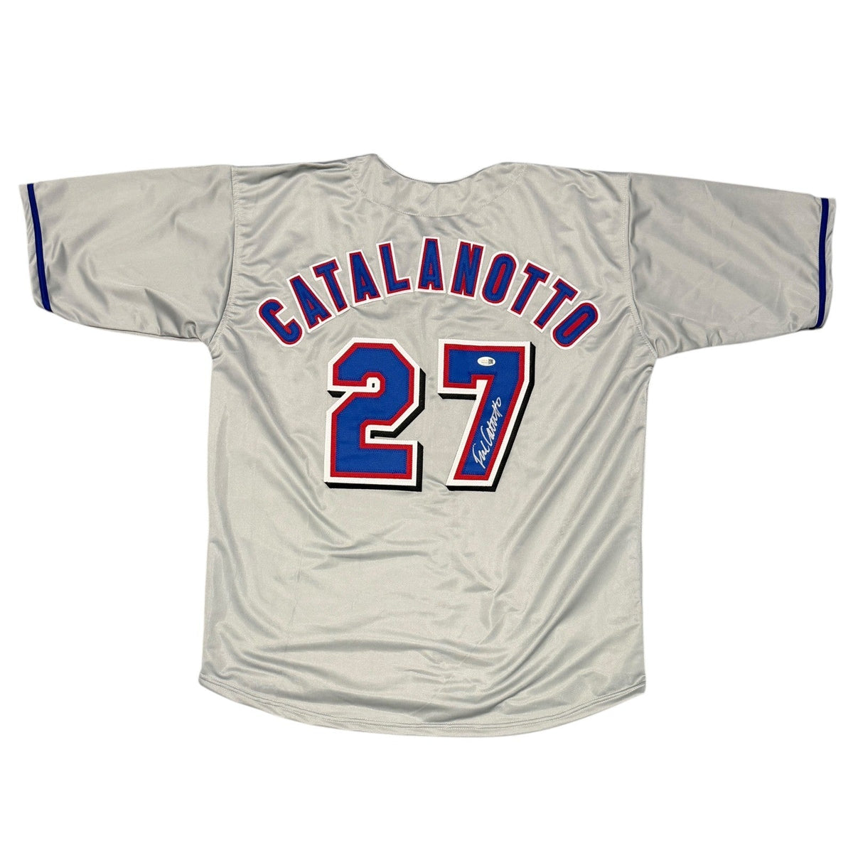Frank Catalanotto Signed Custom Jersey JSA Witness Authenticated-Powers Sports Memorabilia