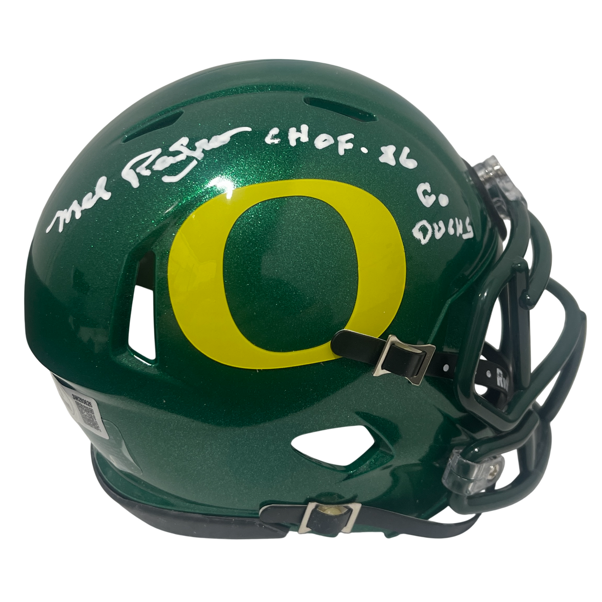 Mel Renfro Signed Oregon Speed Mini Helmet w/ CHOF 86 Go Ducks Beckett W BAS COA-Powers Sports Memorabilia