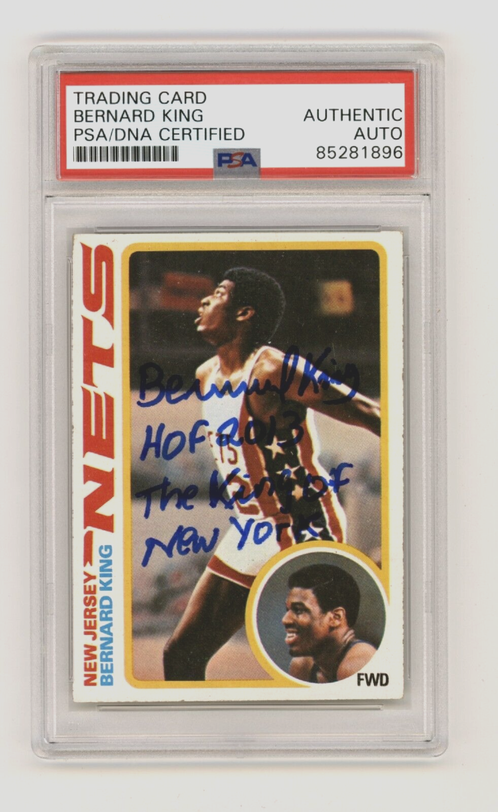 Bernard King 1978-79 Topps #75 Rookie RC w/ HOF & NY Insc. Signed PSA DNA Auto-Powers Sports Memorabilia