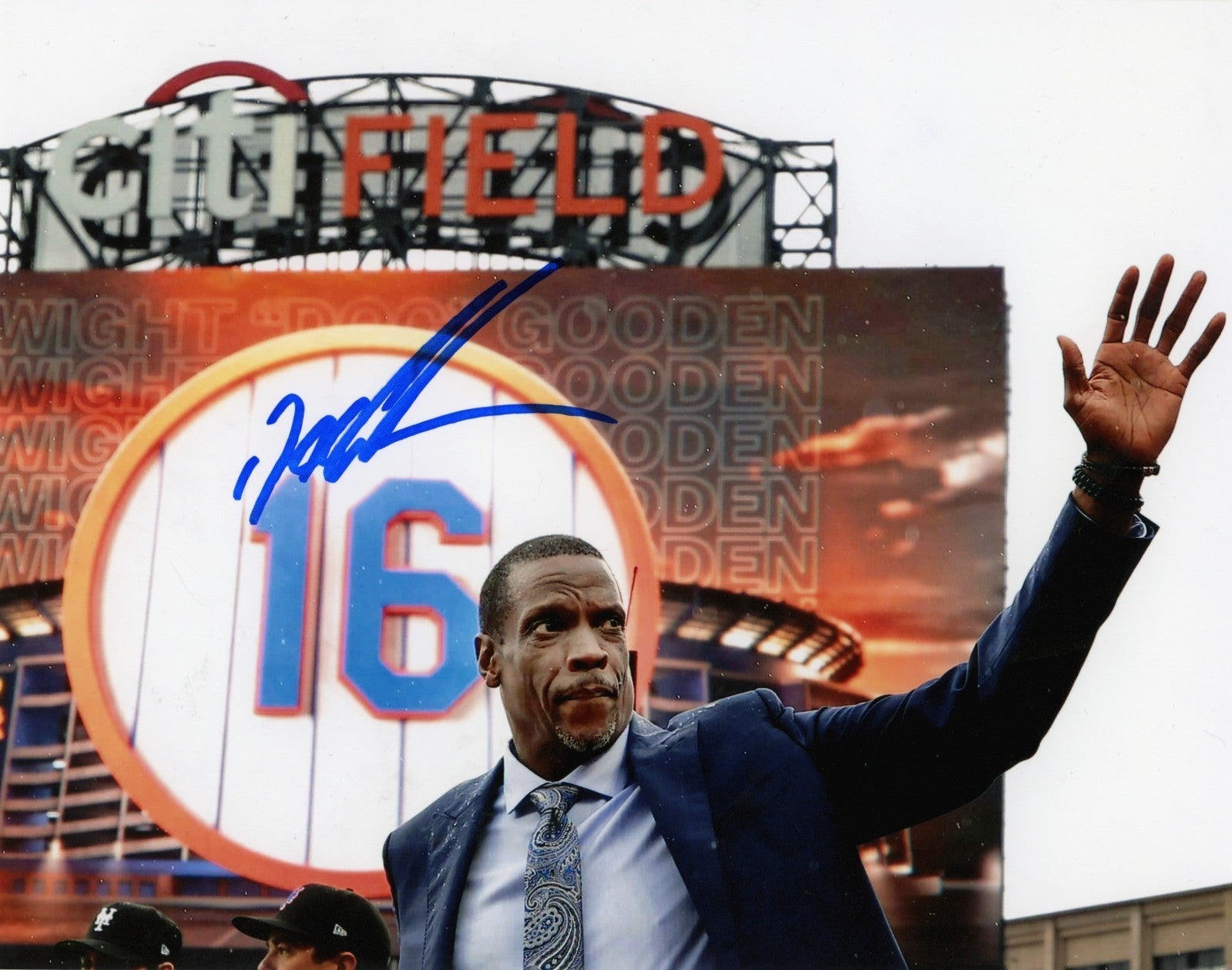 Dwight Doc Gooden Signed New York Mets 8x10 LSCM Authenticated #3-Powers Sports Memorabilia