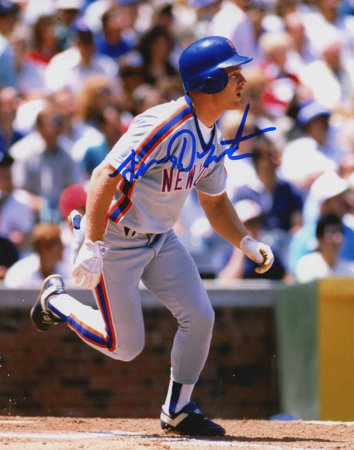 Lenny Dykstra Signed New York Mets 8x10 Photo LSCM Authenticated #2 - Variant sku-44673564836031-Powers Sports Memorabilia