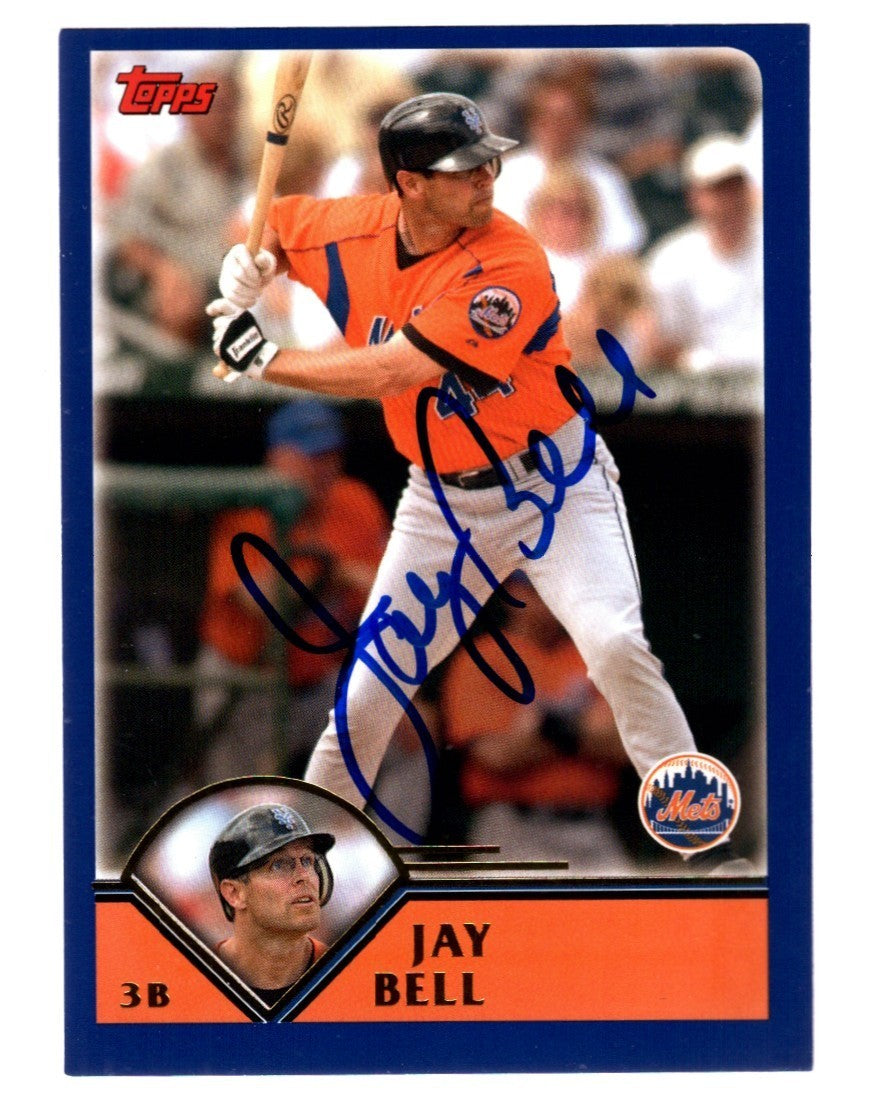 Jay Bell Signed 2003 Topps Traded #T102 LSCM Authenticated New York Mets-Powers Sports Memorabilia