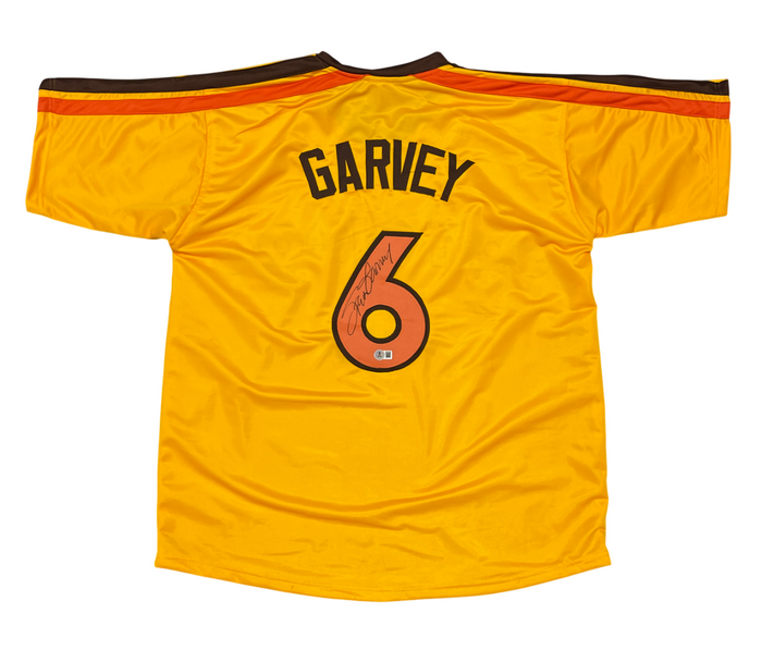 Steve Garvey Signed San Diego Padres Custom Jersey Beckett Witness BAS COA-Powers Sports Memorabilia