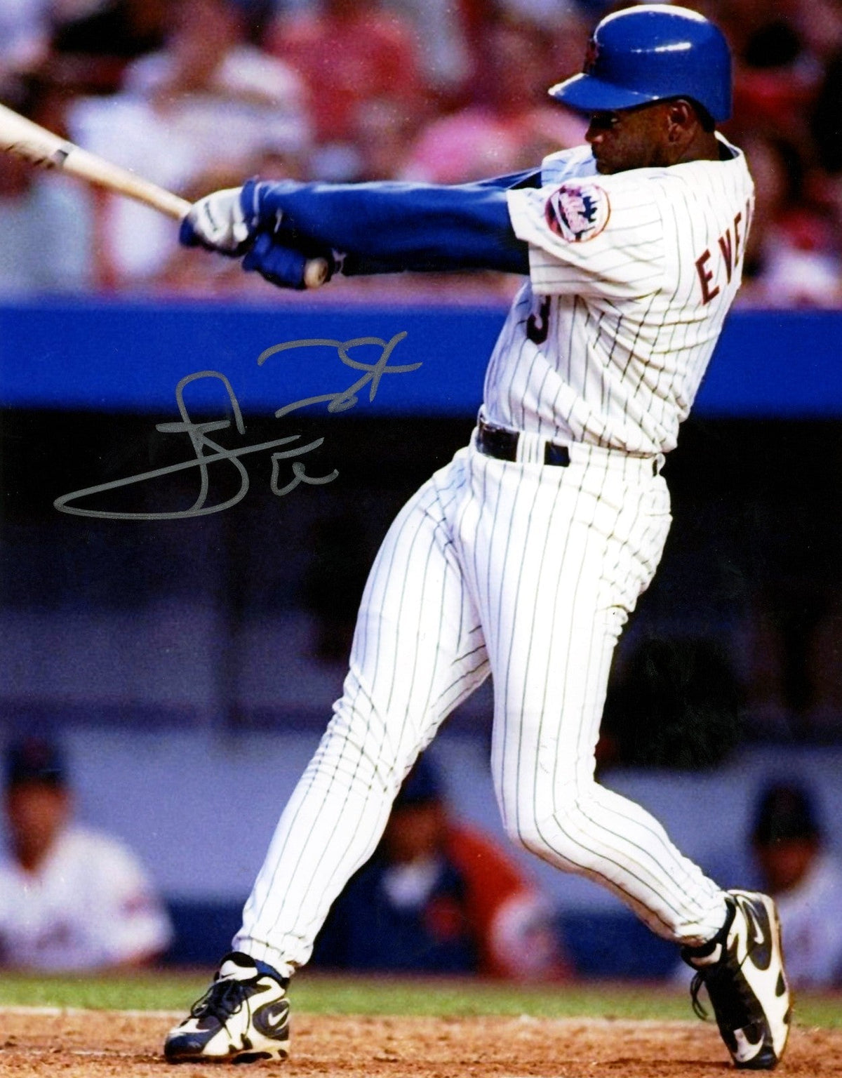 Carl Everett Signed Autographed New York Mets 8x10 Photo LSCM COA-Powers Sports Memorabilia