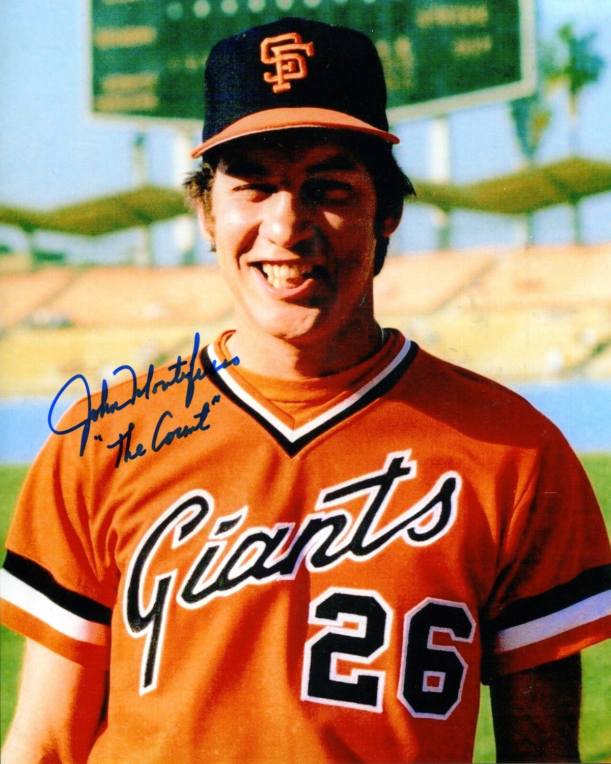 John Montefusco Signed SF Giants 8x10 Photo w/ The Count LSCM Authenticated #2-Powers Sports Memorabilia