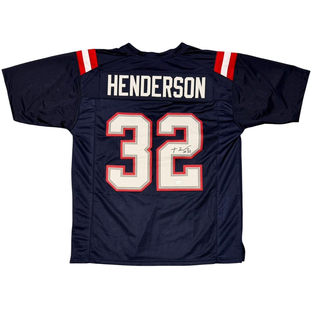 TreVeyon Henderson Signed Custom Jersey JSA Witness Authenticated-Powers Sports Memorabilia
