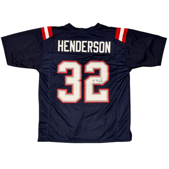 TreVeyon Henderson Signed Custom Jersey JSA Witness Authenticated-Powers Sports Memorabilia