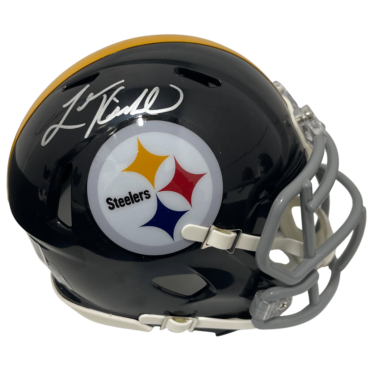 Levon Kirkland Signed Pittsburgh Steelers TB Mini Helmet Beckett Witness Authenticated-Powers Sports Memorabilia
