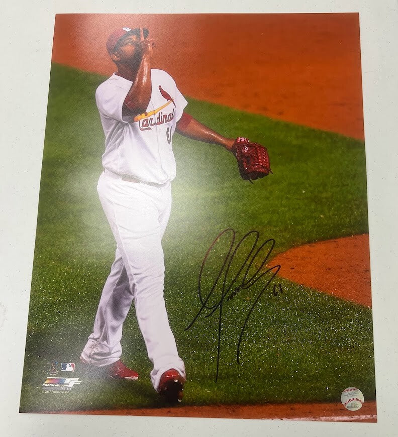 Alex Reyes Signed 16x20 Photo LSCM Authenticated HOLO Cardinals PF D-Powers Sports Memorabilia