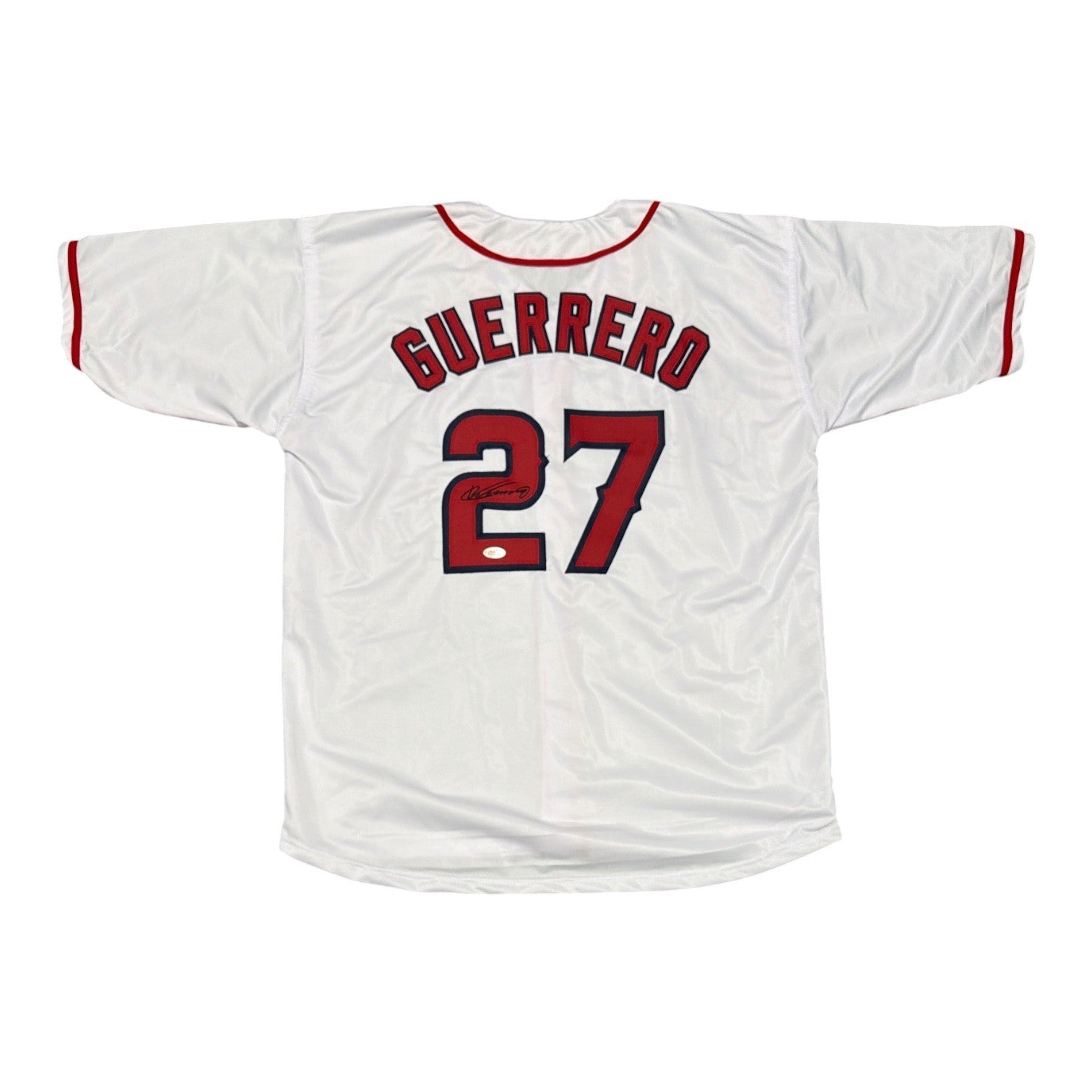 Vladimir Guerrero Signed Custom Jersey JSA Witness Authenticated-Powers Sports Memorabilia