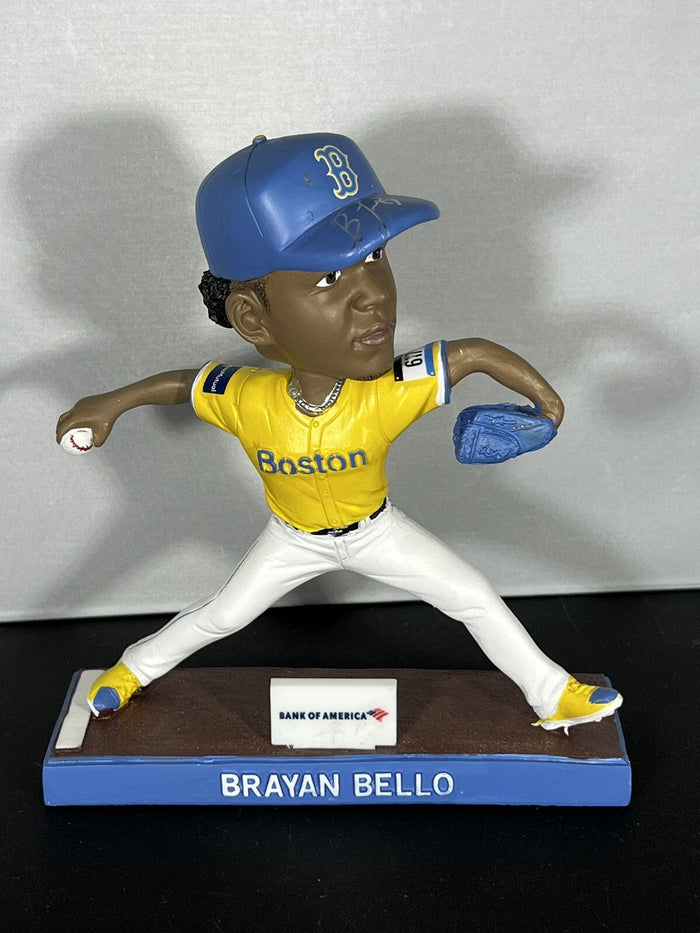 Brayan Bello Signed Auto Red Sox City Connect SGA Bobblehead 4/13/2024 Beckett Authenticated-Powers Sports Memorabilia