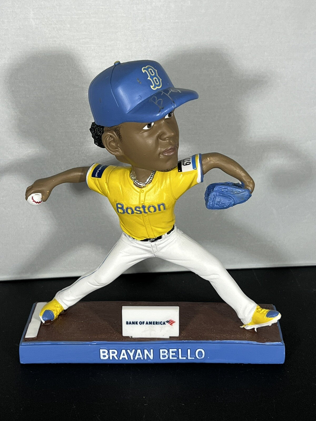 Brayan Bello Signed Auto Red Sox City Connect SGA Bobblehead 4/13/2024 Beckett Authenticated-Powers Sports Memorabilia