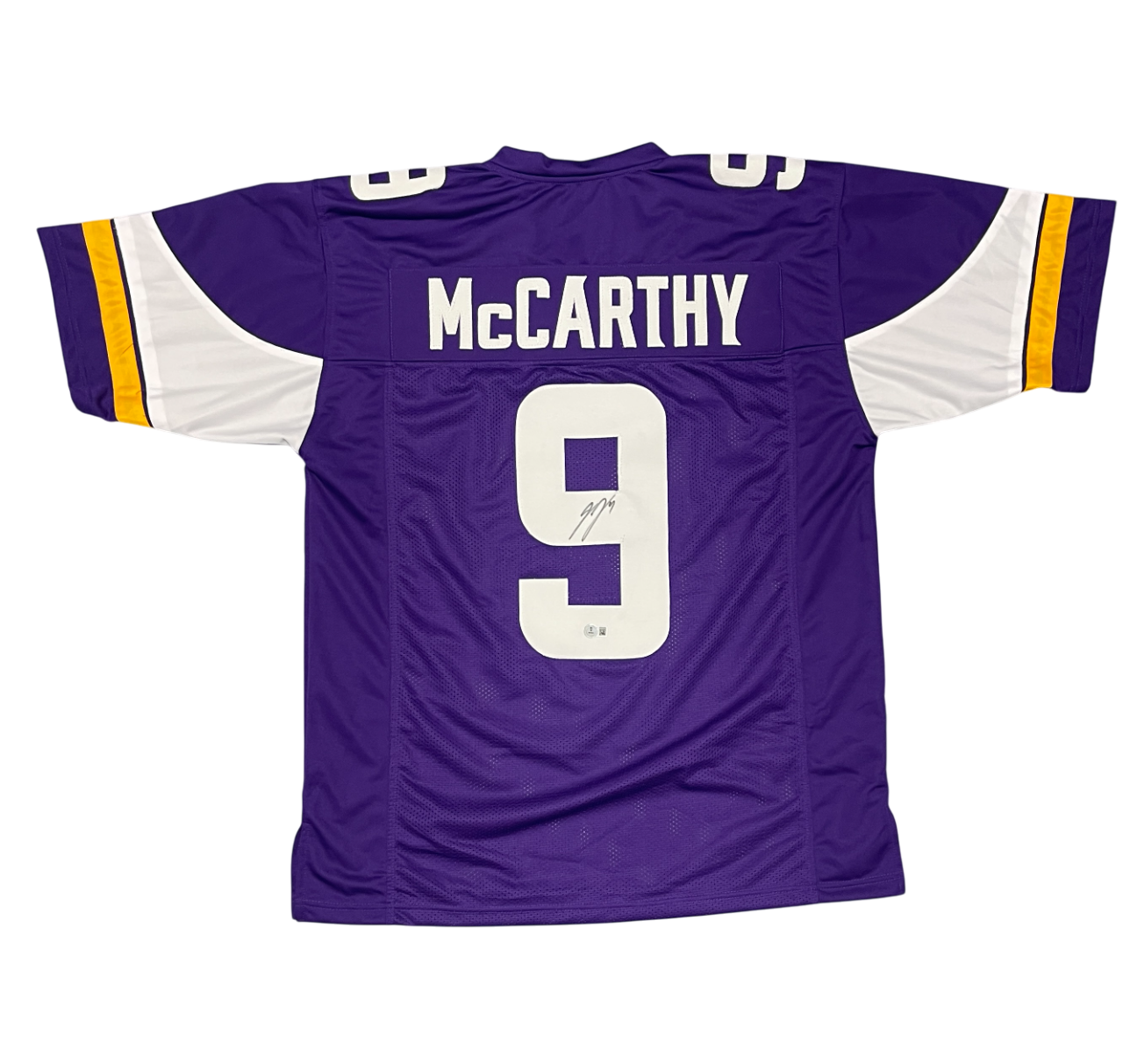 J.J. McCarthy Signed Custom Jersey Beckett Witness Authenticated-Powers Sports Memorabilia