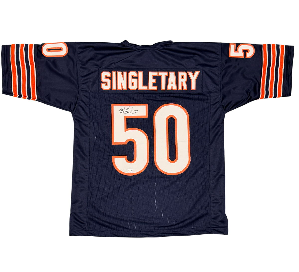 Mike Singletary Signed Custom Jersey JSA Witness Authenticated - Navy Jersey-Powers Sports Memorabilia