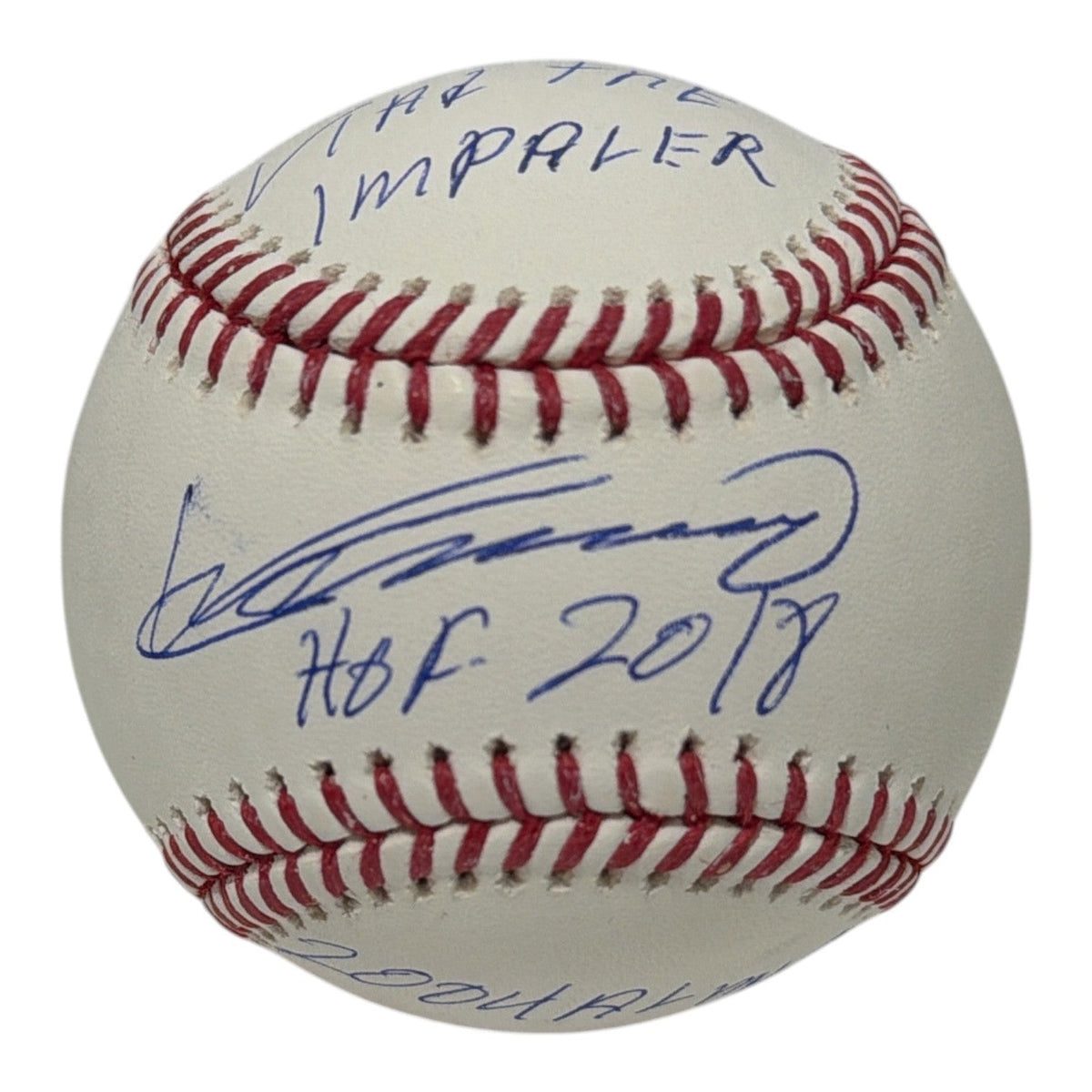 Vladimir Guerrero Sr Signed ROMLB Baseball w/ 3x Insc JSA Authenticated Angles-Powers Sports Memorabilia