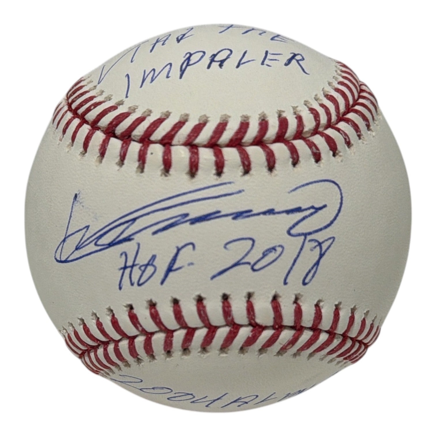 Vladimir Guerrero Sr Signed ROMLB Baseball w/ 3x Insc JSA Authenticated Angles-Powers Sports Memorabilia