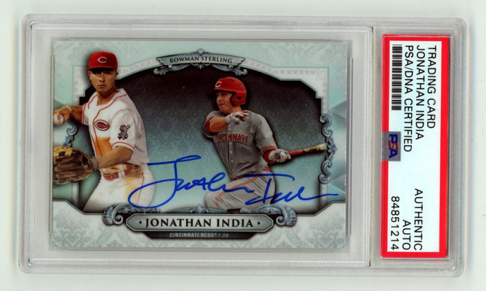 Jonathan India 2018 Bowman Sterling Refractor BSJI Signed RC PSA/DNA Authenticated-Powers Sports Memorabilia