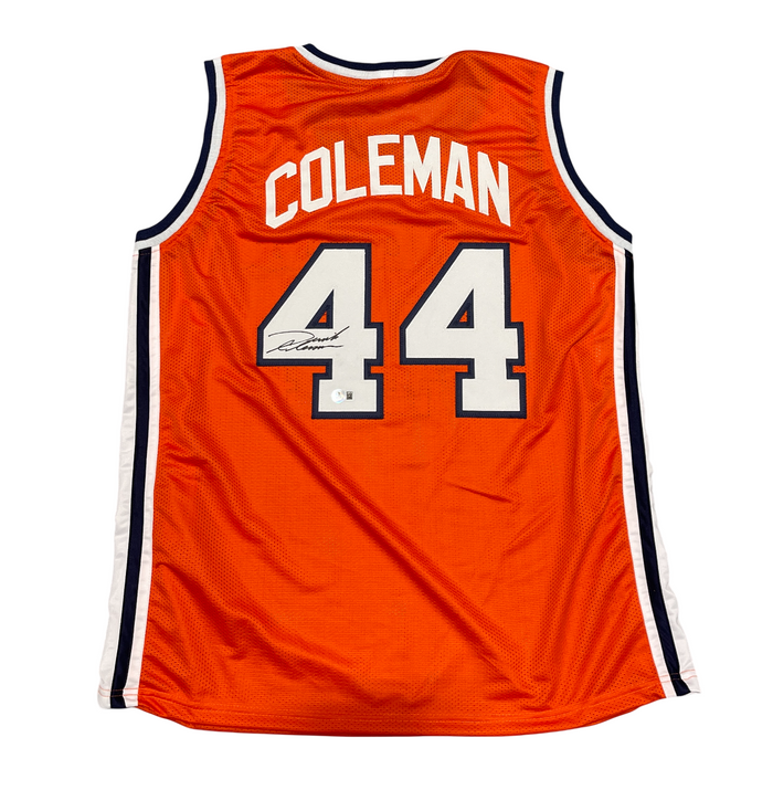 Derrick Coleman Signed Auto Syracuse Orange Custom Jersey Beckett Witness Authenticated-Powers Sports Memorabilia