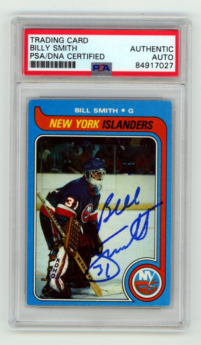 Billy Smith 1979-80 Topps #242 Signed PSA/DNA Authenticated Blue Islanders HOF-Powers Sports Memorabilia