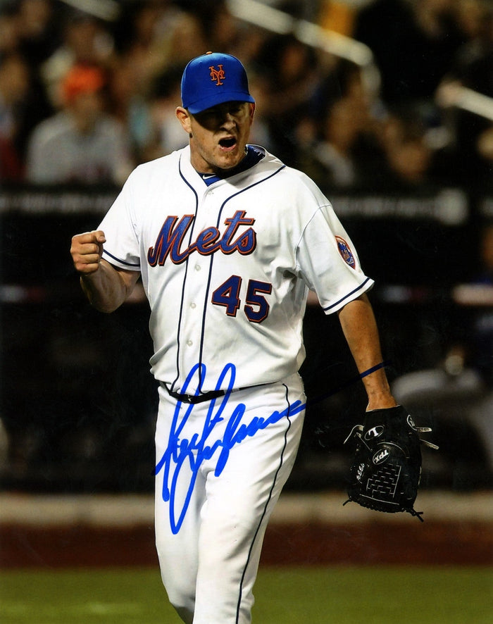 Jason Isringhausen Signed New York Mets 8x10 Photo LSCM Authenticated #1-Powers Sports Memorabilia