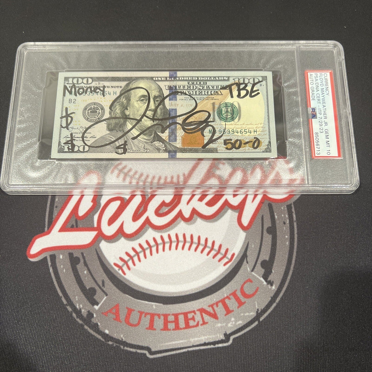 Floyd Mayweather Jr Signed $100 Bill US Currency x4 Inscriptions PSA 10 Auto E-Powers Sports Memorabilia