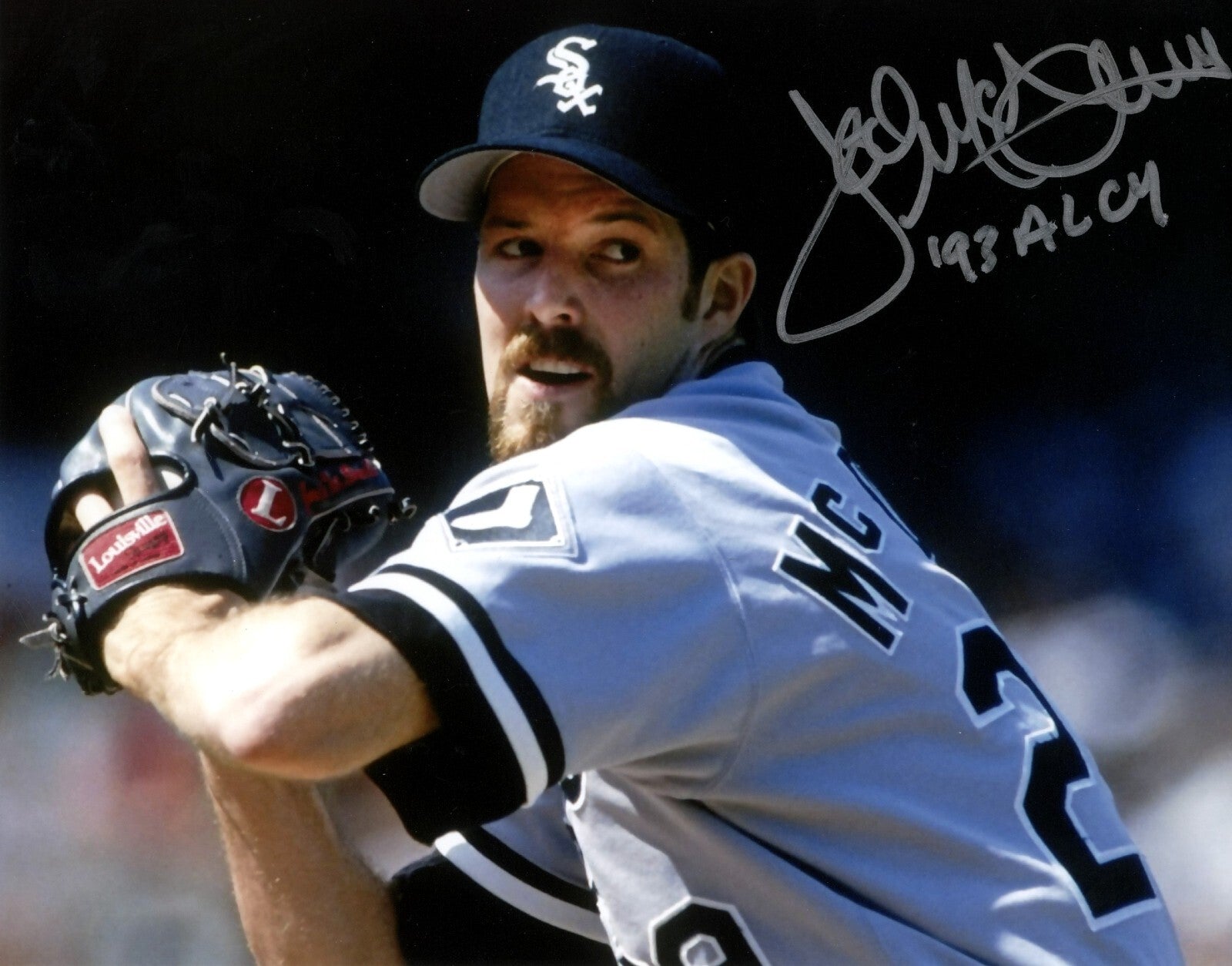 Jack McDowell Signed Chicago White Sox 8x10 Photo w/ 93 AL CY LSCM Authenticated #2-Powers Sports Memorabilia
