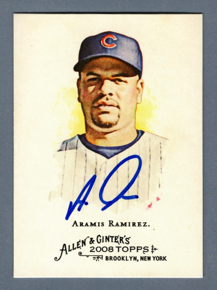 Aramis Ramirez Signed 2008 Topps Allen & Ginter #25 LSCM Authenticated Chicago Cubs-Powers Sports Memorabilia