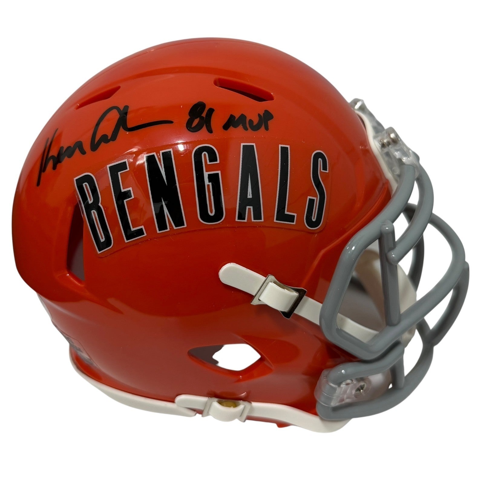 Ken Anderson Signed Cincinnati Bengals TB Mini Helmet w/ 81 MVP JSA Witness Authenticated-Powers Sports Memorabilia