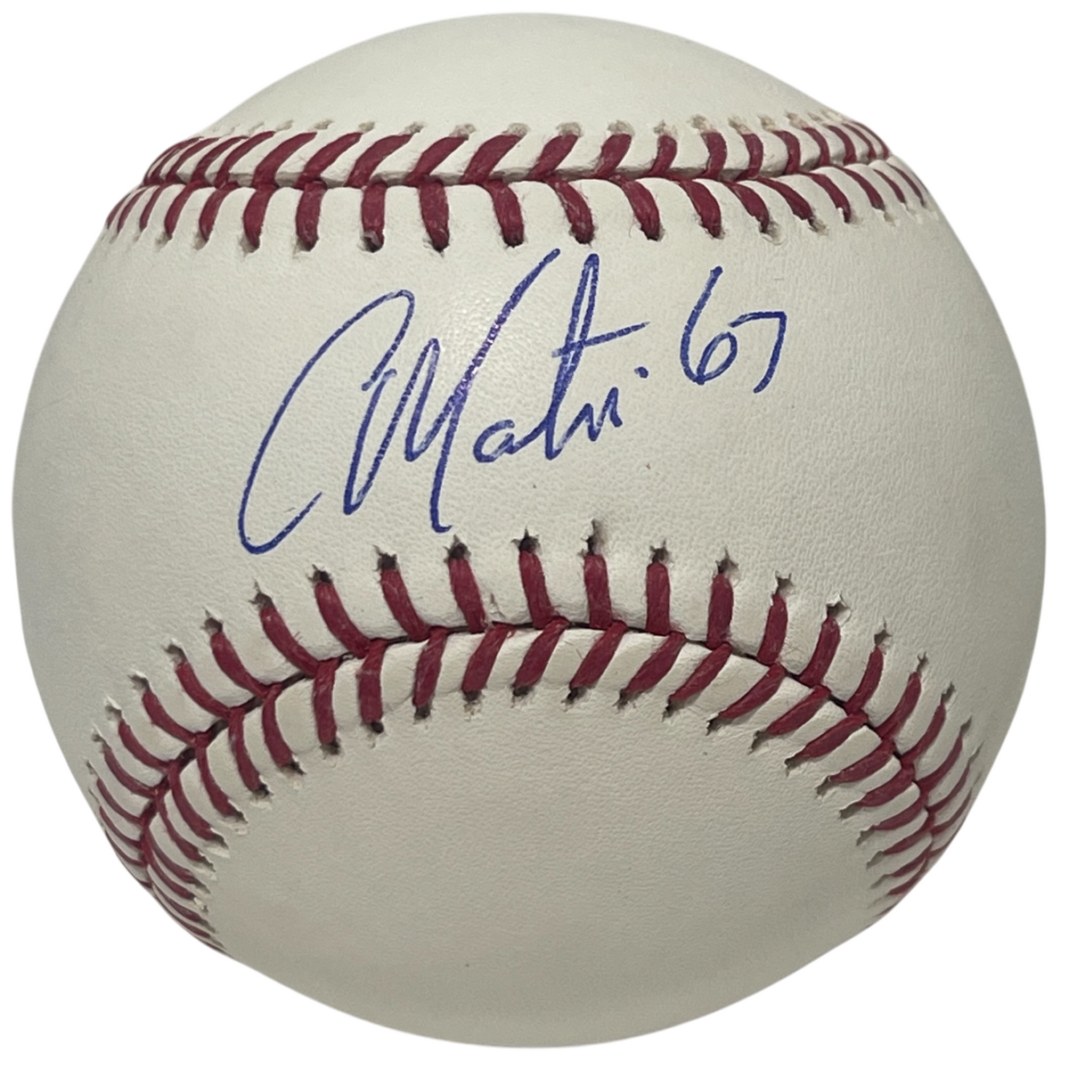 Corbin Martin Signed ROMLB Baseball Houston Astros LSCM Authenticated-Powers Sports Memorabilia