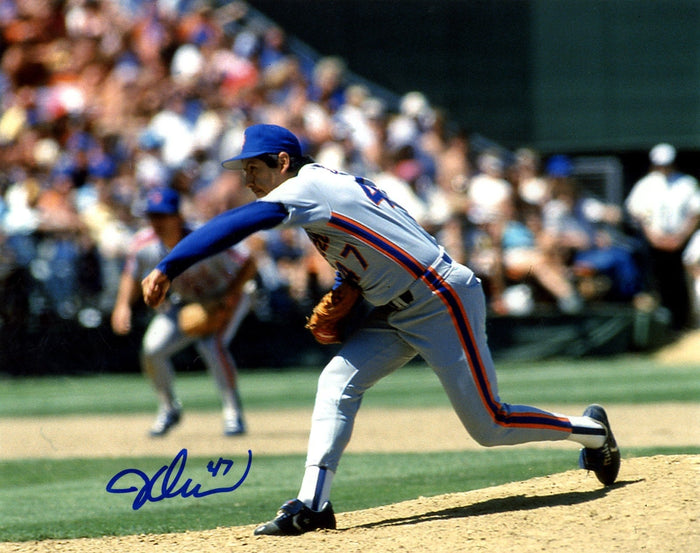 Jesse Orosco Signed New York Mets 8x10 Photo LSCM Authenticated-Powers Sports Memorabilia