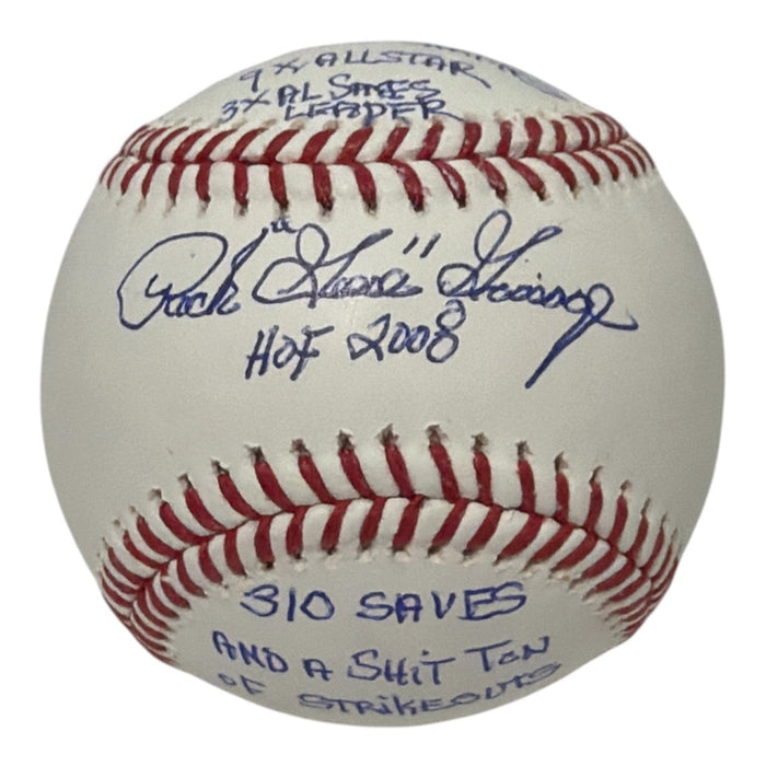 Rich "Goose" Gossage Signed ROMLB Baseball w/ 6x Stat Insc JSA Authenticated Yankees HOF-Powers Sports Memorabilia