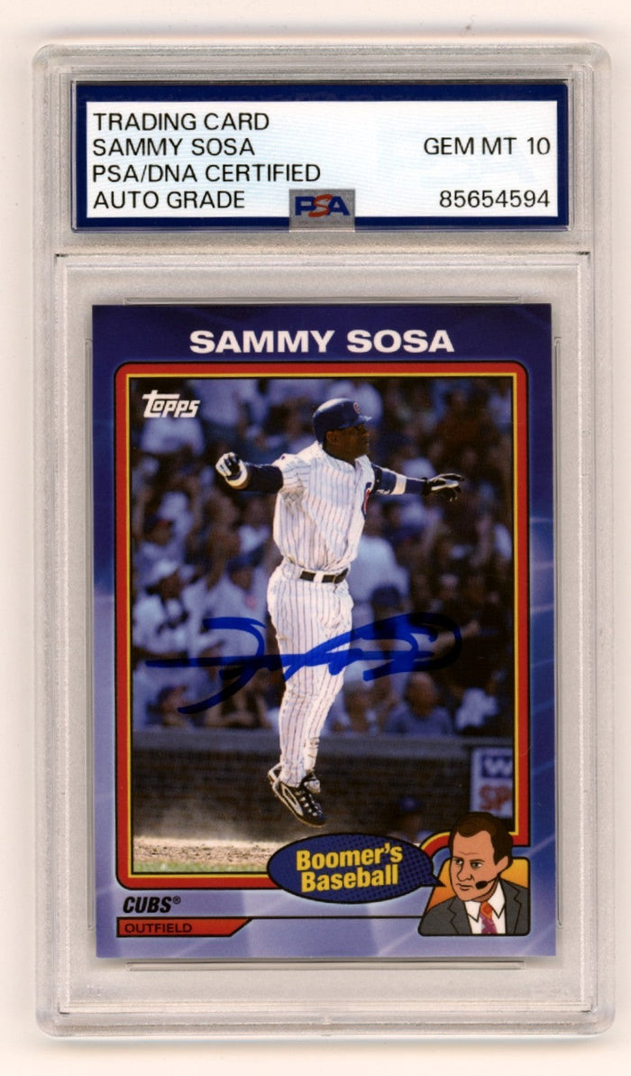 Sammy Sosa 2024 Topps Boomer's Baseball #40 Signed PSA 10 Auto Chicago Cubs-Powers Sports Memorabilia