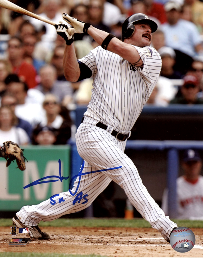 Jason Giambi Signed NY Yankees 8x10 Photo File w/ 5x AS LSCM Authenticated #3-Powers Sports Memorabilia