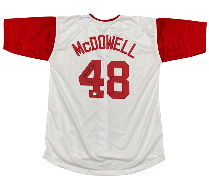 Sam McDowell Signed Cleveland Indians Custom Jersey Sudden 6x AS Beckett BAS COA-Powers Sports Memorabilia