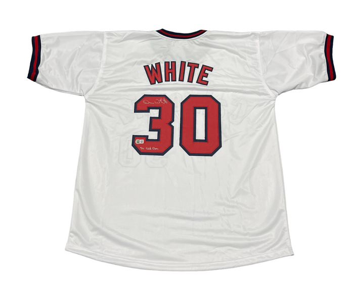 Devon White Signed California Angels Custom Jersey w/ 7x GG Beckett Wit BAS COA-Powers Sports Memorabilia