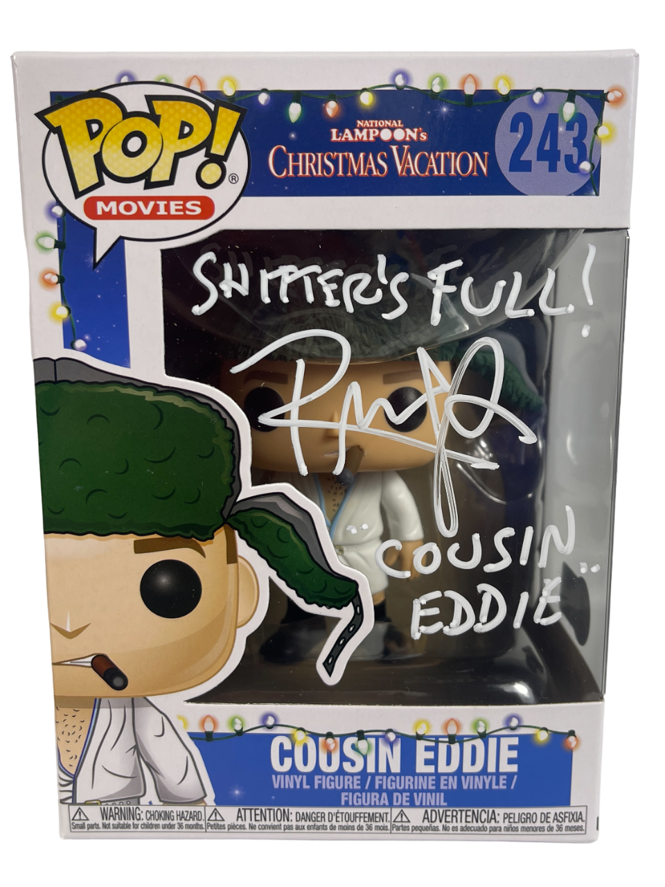 Randy Quaid Signed Auto Cousin Eddie Christmas Vacation Funko Pop 2 Insc Beckett Authenticated-Powers Sports Memorabilia