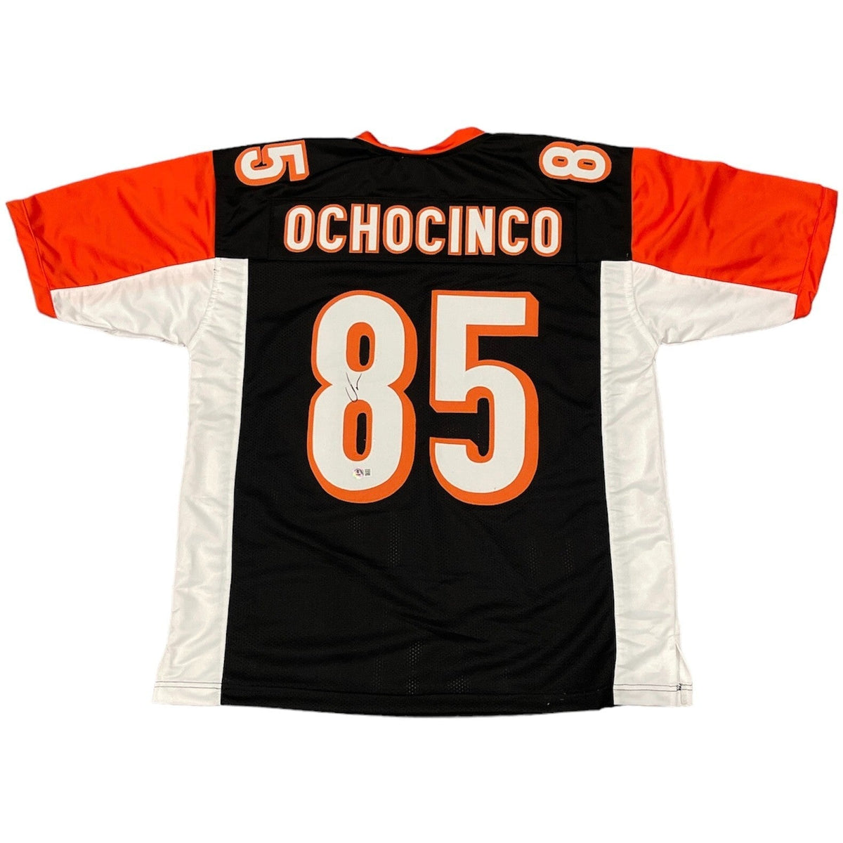 Chad Ochocinco Johnson Signed Custom Jersey Beckett Witness Authenticated - Black Jersey-Powers Sports Memorabilia